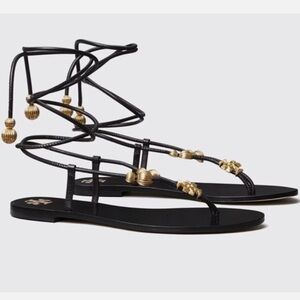 Tory Burch Capri Flat Lace Up Sandal